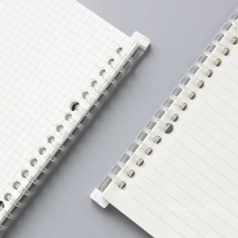 A5/B5 20/26 Holes Notepad Loose-leaf Cover Plastic Refillable Notebook Paging Separator File Folder Ring Binder Stationery Tool