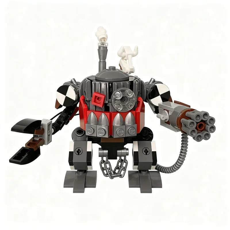 

196PCS MOC Space Battle Killa Kan Model Custom Building Blocks DIY Creative Ideas Birthday Gift Assembly Home Decor Room Display