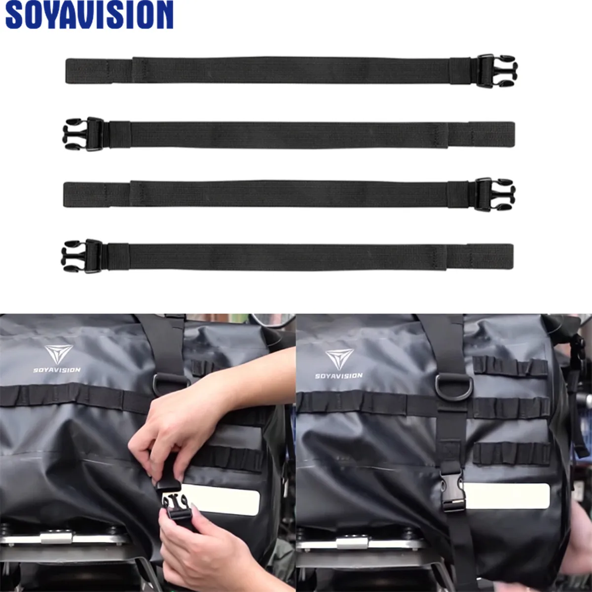 SOYAVISION Exclusive Straps Motorcycle Bag Special Adaptation Straps Adjustable Installation Belt Motor Tail Bag Accessories