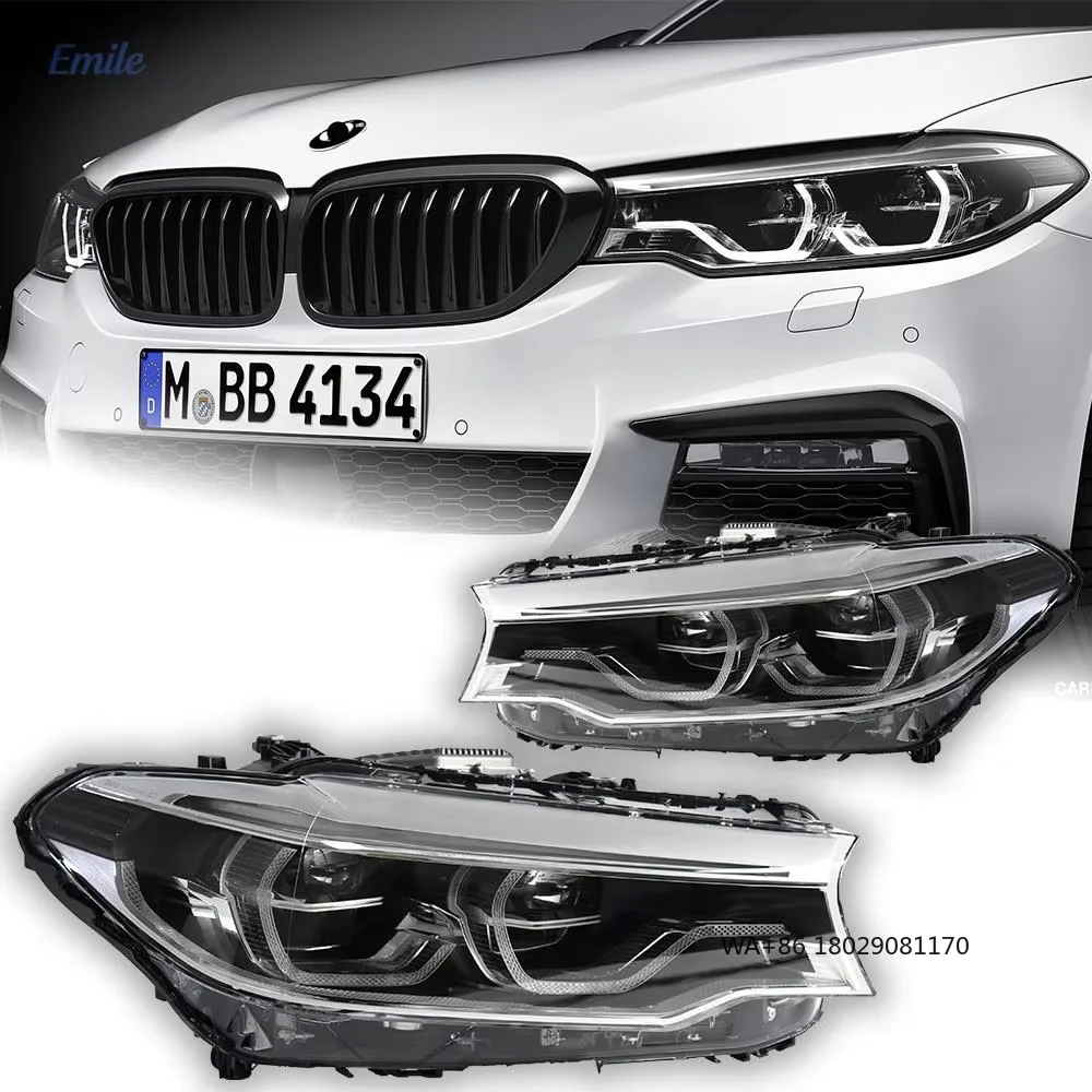 

Фара для BMW G30 (2018-2020), хит продаж для 540i G30, для 5 серии G38 G30, аксессуары, номера деталей 63117214961, 63117214962