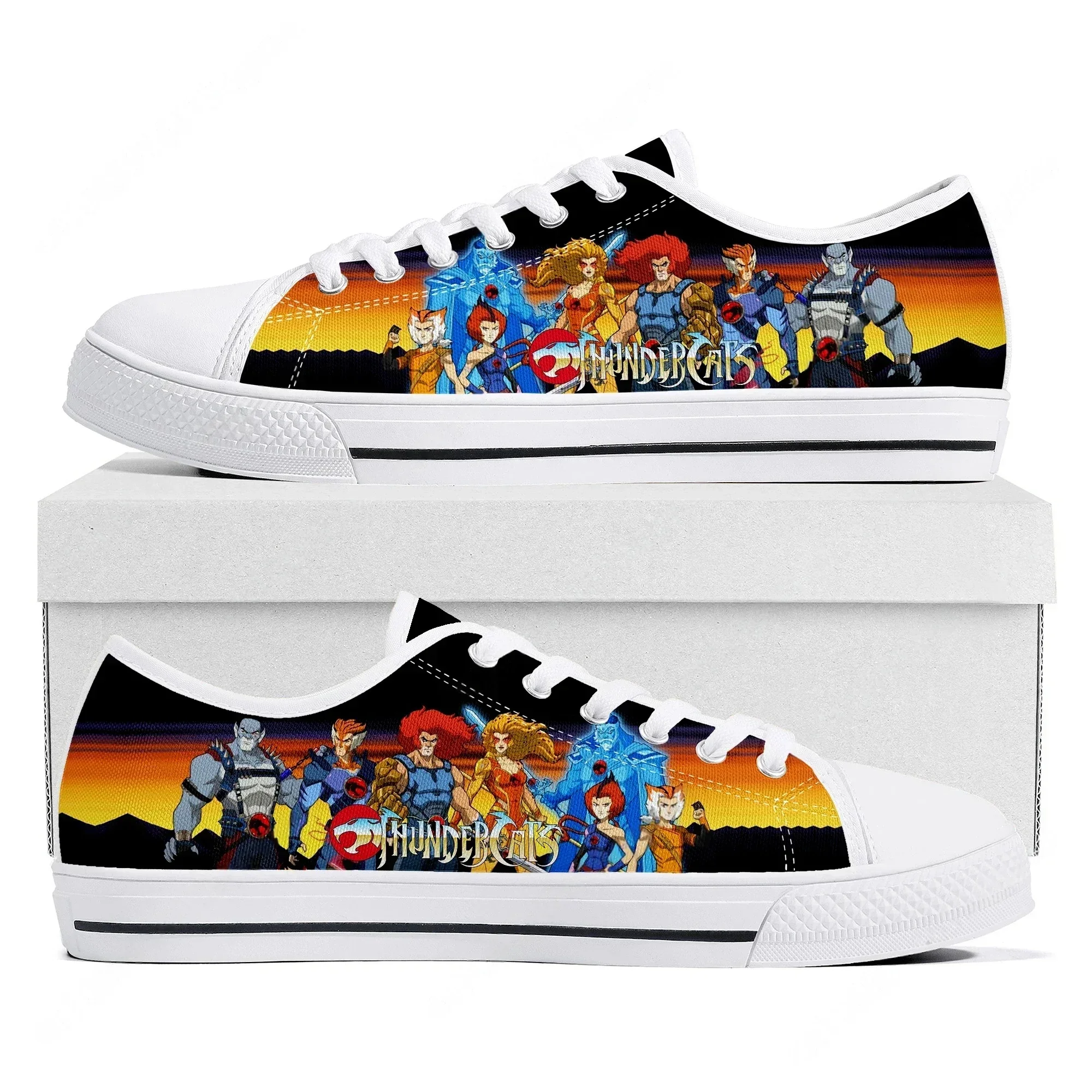 

Thundercats Low Top Sneakers Womens Mens Teenager Lion O High Quality Canvas Sneaker Couple Comics Manga Custom Made Shoes