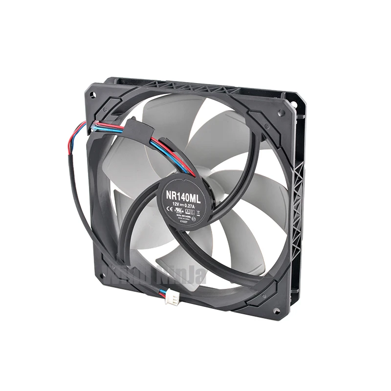 

NR140ML Cooling Fan for RMx Series, 14cm x 140mm x 25mm, DC12V 0.27A, 850W (2021) Power Supply, 140mm Computer Case Fan