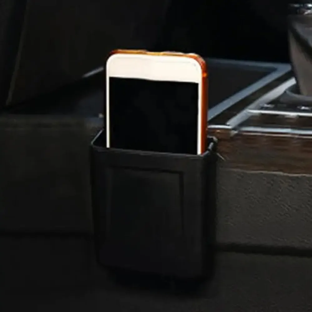 Scatola portaoggetti adesiva adesiva per organizer portatile per cruscotto auto