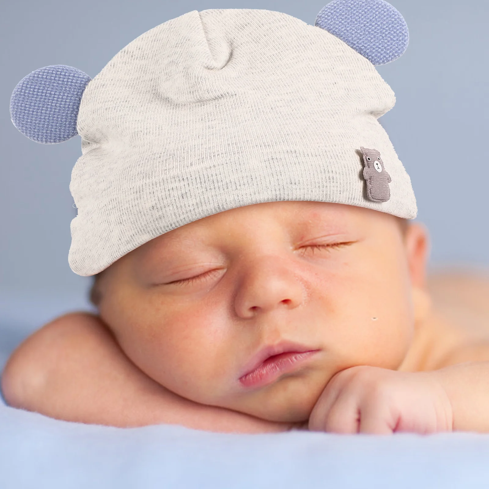 

6 шт., детская шапка с милым медведем, хлопковая зимняя шапка для новорожденных, мягкая теплая вязаная шапочка для девочек, головные уборы для младенцев, одежда для улицы и дома, подарок