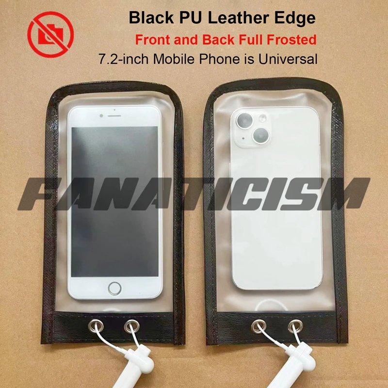 50 Sets High-quality PU leather + PVC Phone Bag Anti Camera Bag Privacy Phone Pouch For Wedding Party & Confidential Use view 3