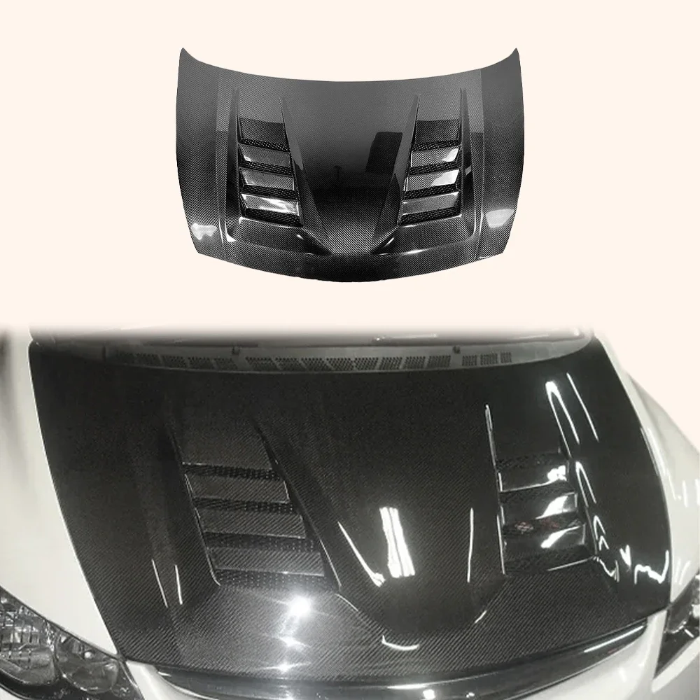 For Honda FD2 Civic 06-11 FD2R JS Style Carbon Fiber Vented Cooling Hood Bonnet