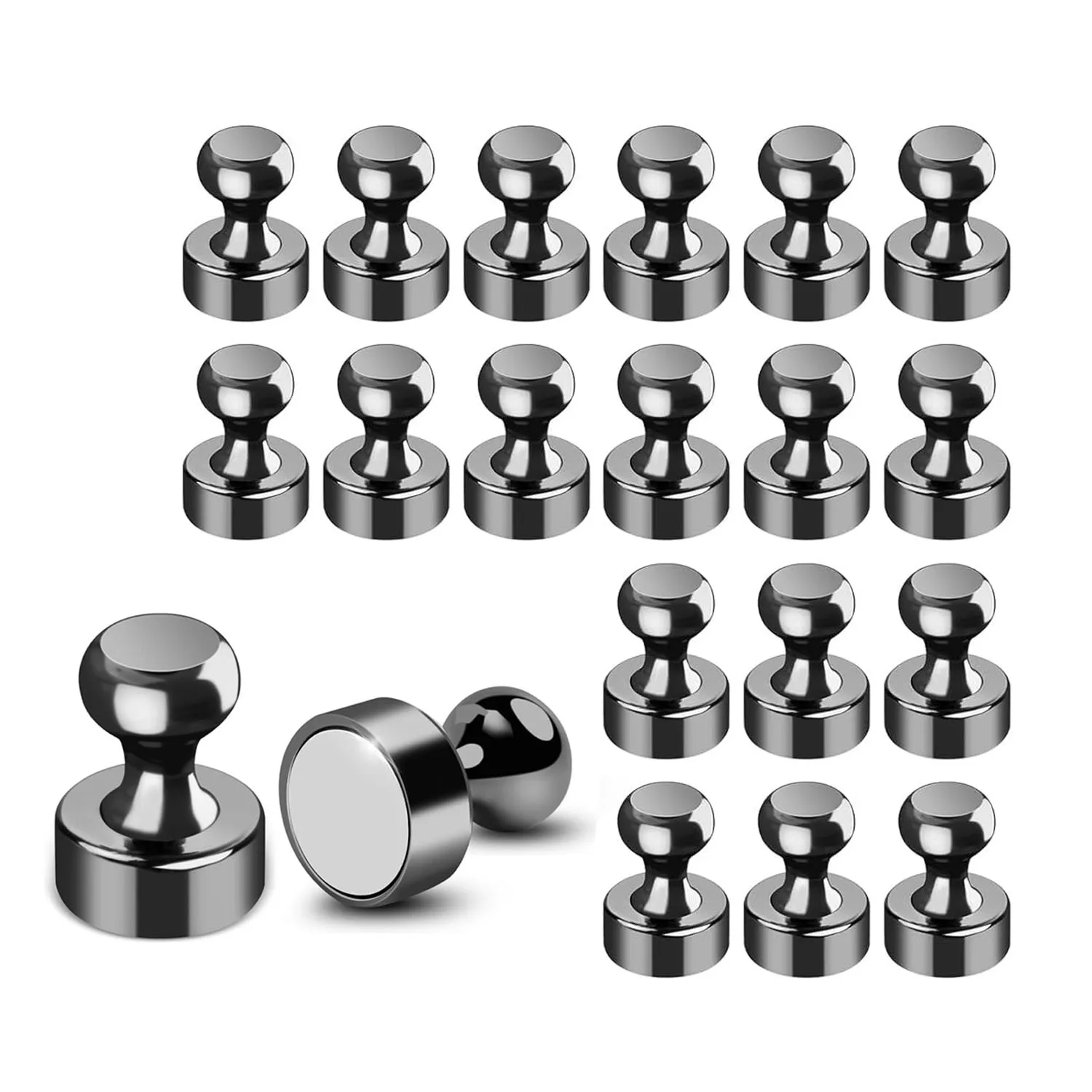 5/10/20pcs Super Strong Neodymium Magnetic Pushpins Sucker Thumbtack Durable Steel Magnet Push Pin for Refrigerator Whiteboard