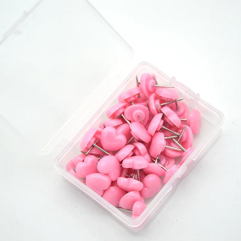 50 шт., булавки в форме сердца для рисования, фотографий