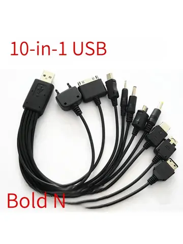 10 in 1 Multi-function USB Cable Cell Phone USB Charging Cable Connector For Nokia LG Samsung Sony Ipod Motorola Multi Interface