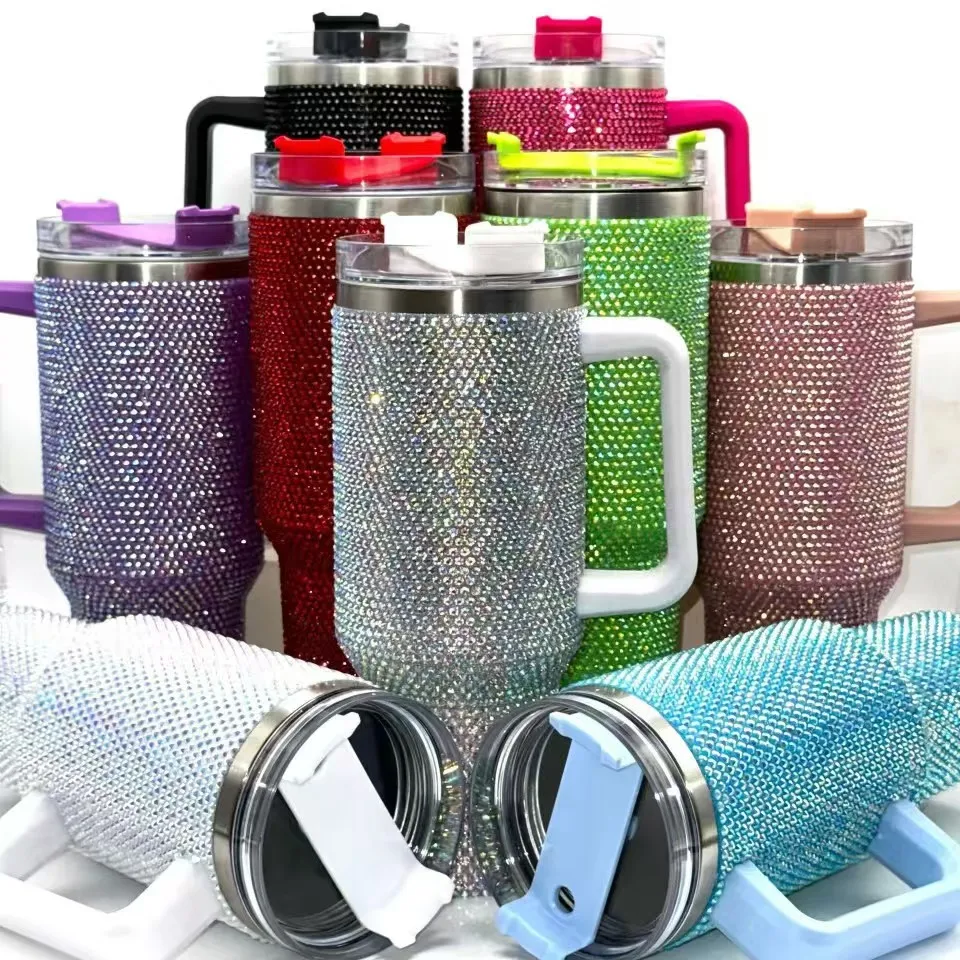 

Bestseller 40 oz handle car cup, made of high-quality 304 stainless steel, large capacity thermal flask, car ice cooler cup