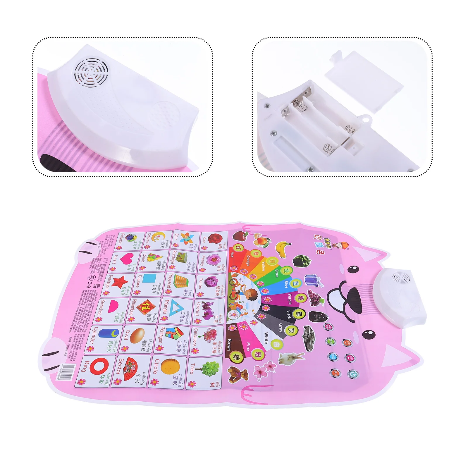 

1Pcs English Learning Talking Poster Educational Interactive Audio Chart Bilingual Early Childhood Learning Chart