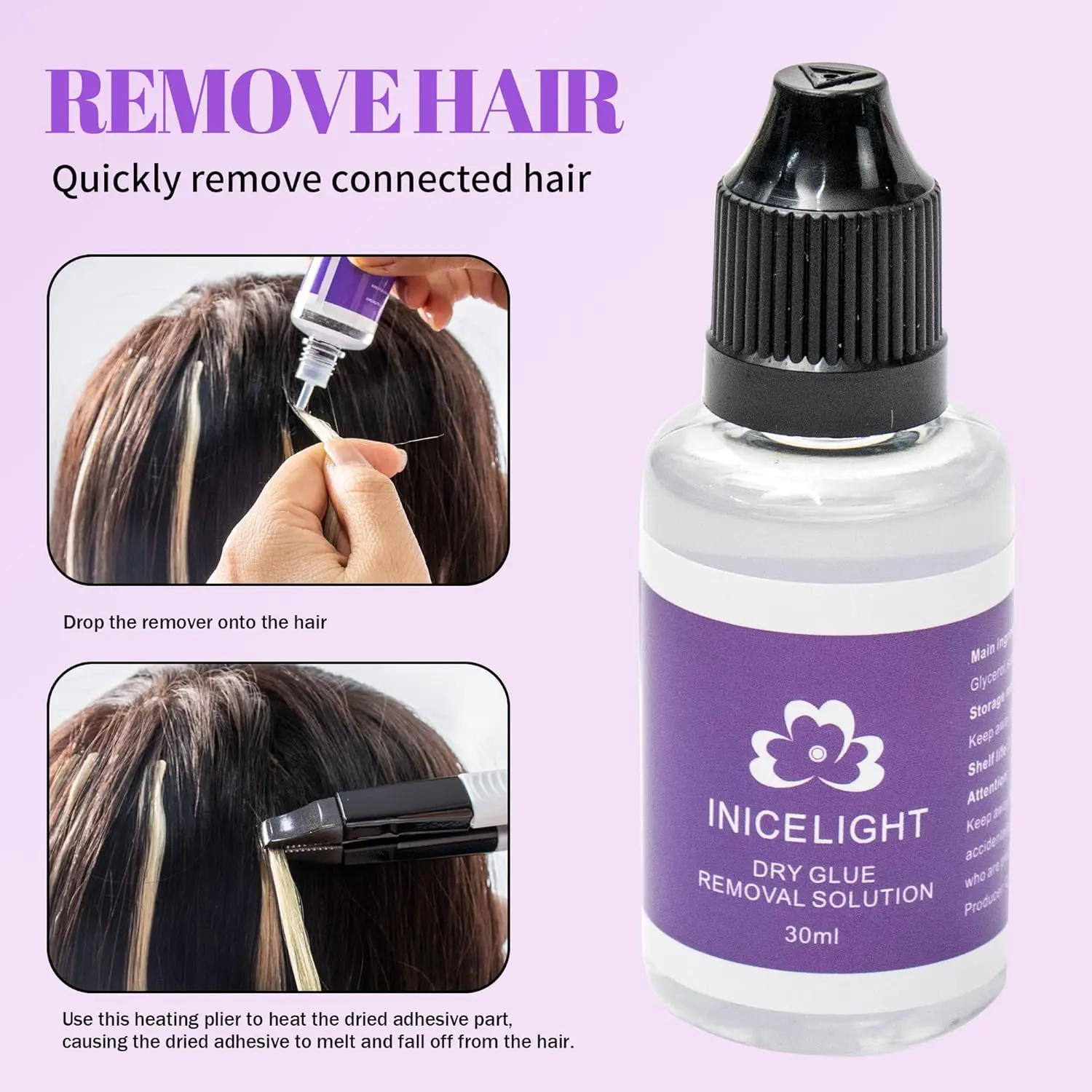 V Light Hair Extensions Kit Pro - Machine, Tool, Glue & Remover Set