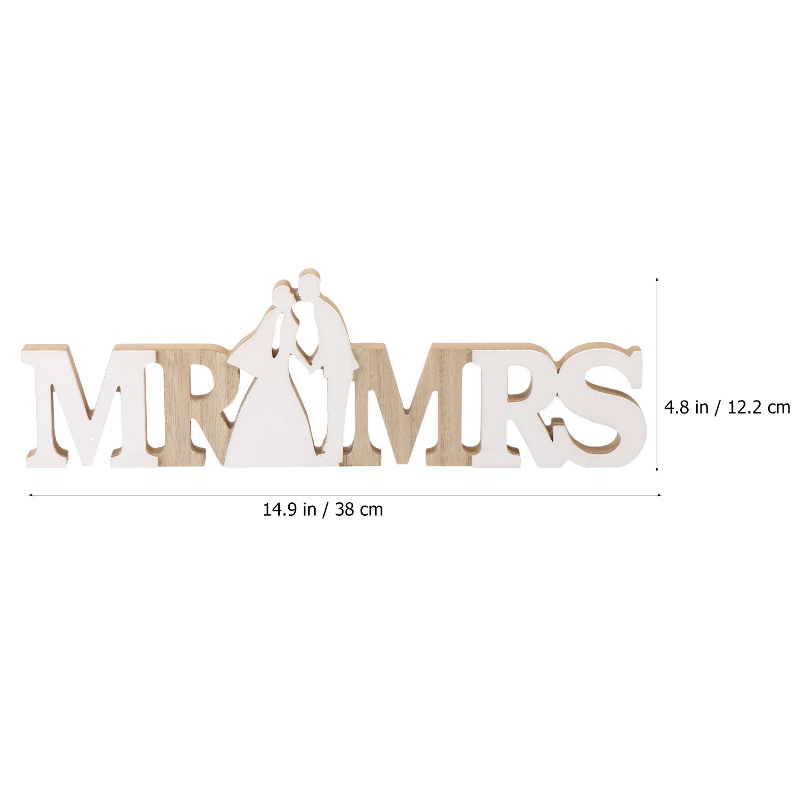

1pc Wedding Decoration Ornaments Mr&Mrs Wood Letters For Crafts Diy Wooden Pendant Party Home Decor Hanging Sign