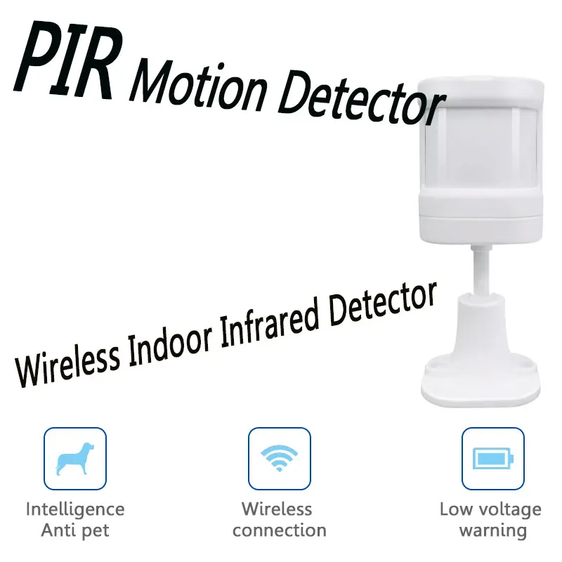 433Mhz EV1527 Wireless Mini Intelligent Infrared PIR Motion Sensor Detector For GSM WIFI Home Burglar Alarm System Security Kit