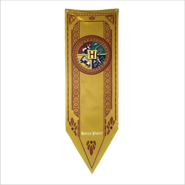 Harried Hogwarts Magic School Banner Flag Potters Cosplay Party Decoration Hanging Painting  Action Figure Toys Children\'s Gifts