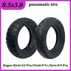 8.5x3.0 Pneumatic Tire for Vsett 8 9+ Zero 8 9 Pro Kugoo Kirin G2 Pro Electric Scooter 8.5 Inches 8 1/2X3.0 Inflatable Tyre