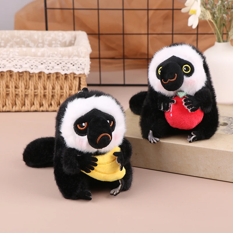 Lindo mono de peluche de dibujos animados para niños, juguete de Animal de peluche suave, muñeco de peluche, encantador colgante de mochila, regalos de cumpleaños