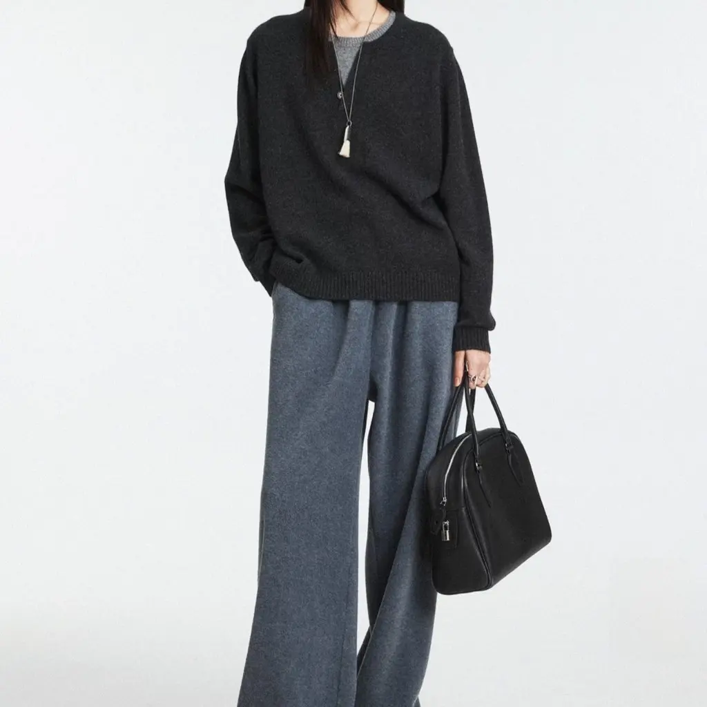 

Осень-зима вязаный шерстяной свитер с длинными рукавами и воротником Генри многослойный винтажный женский модный топ с цветными блоками