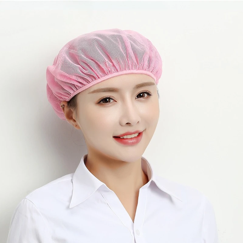 Chapeau de Chef jetable, filet à cheveux en maille, cuisine, Service alimentaire, couverture respirante pour cheveux blancs et noirs
