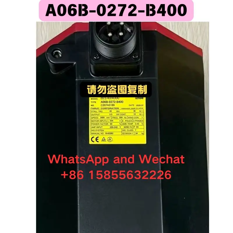 Used OEM disassembled parts electrical machinery A06B-0272-B400 Functional test OK Fast delivery