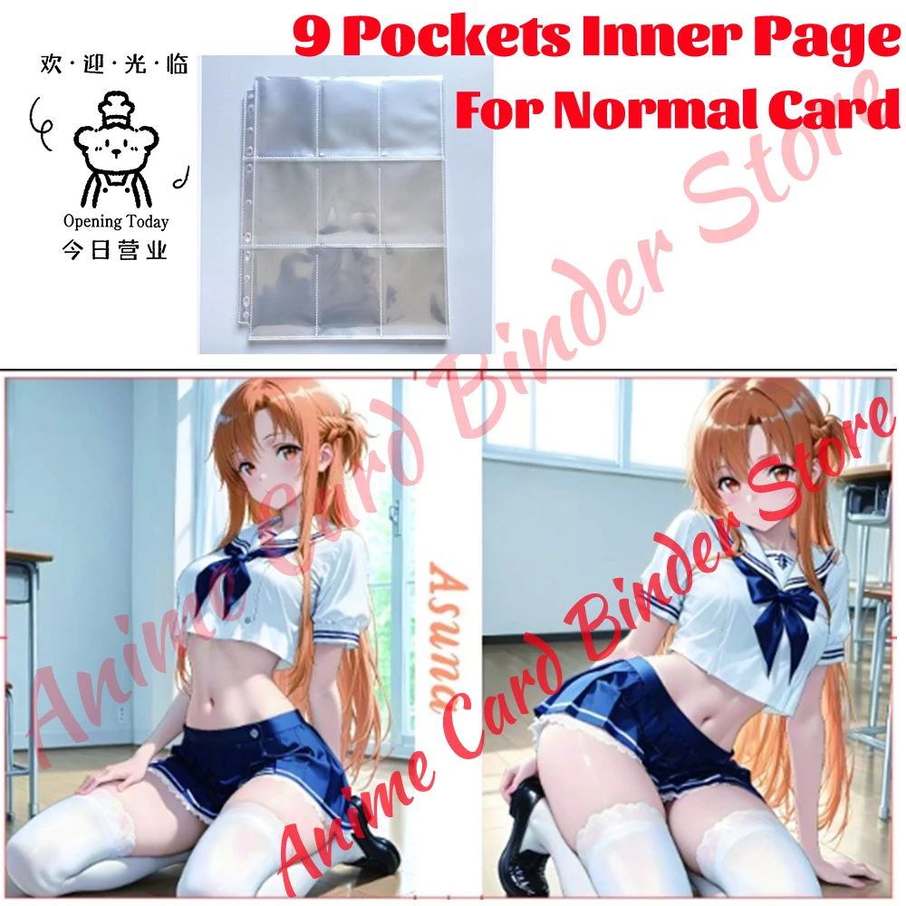 Newest Asuna Campus Style Card Binder Various Large Capacity DIY Album Cover Customization For Card Collection