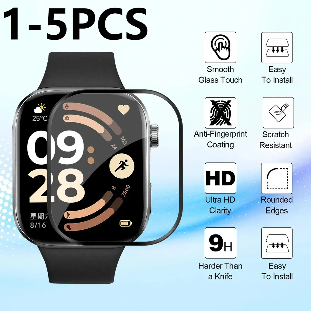 1-5PCS Screen Protector Films for Redmi Watch 6 Watch5  Active Lite HD Clear Anti-Scratch Protective Film for Redmi Smartwatch