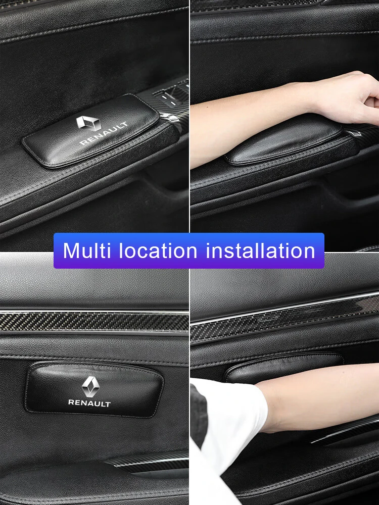 Leather Knee Pad Car Interior Pillow Comfortable Elastic Cushion For Renault Duster Kaptur Clio Logan Captur Megane 2 3 Laguna