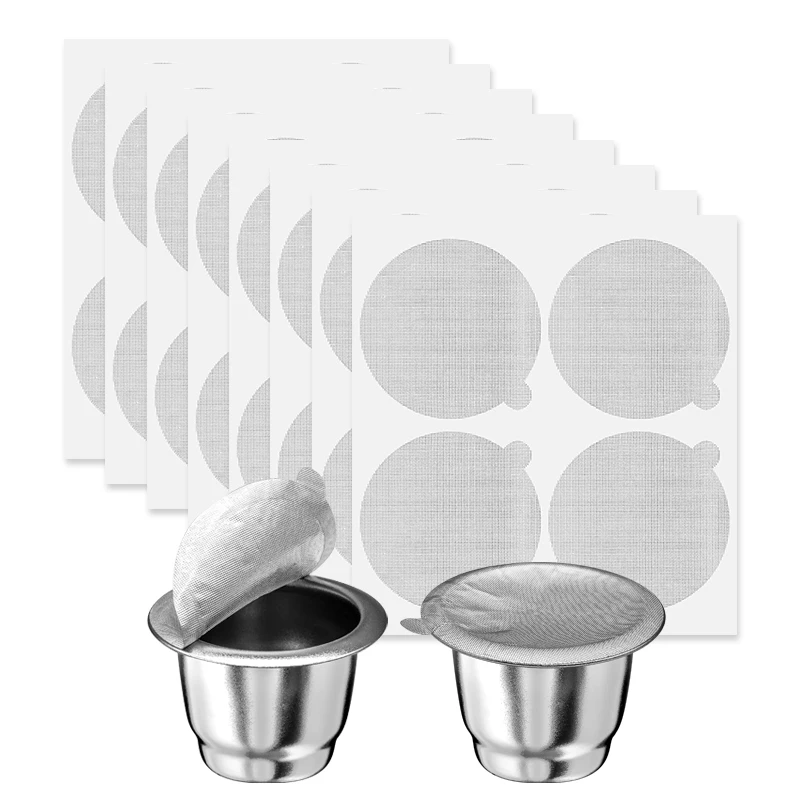 Coffee Capsules Or 37MM Foil Seal Lids Refillable Coffee Filters Cup Compatible With Nespxx Original Barista Tool  Accessories