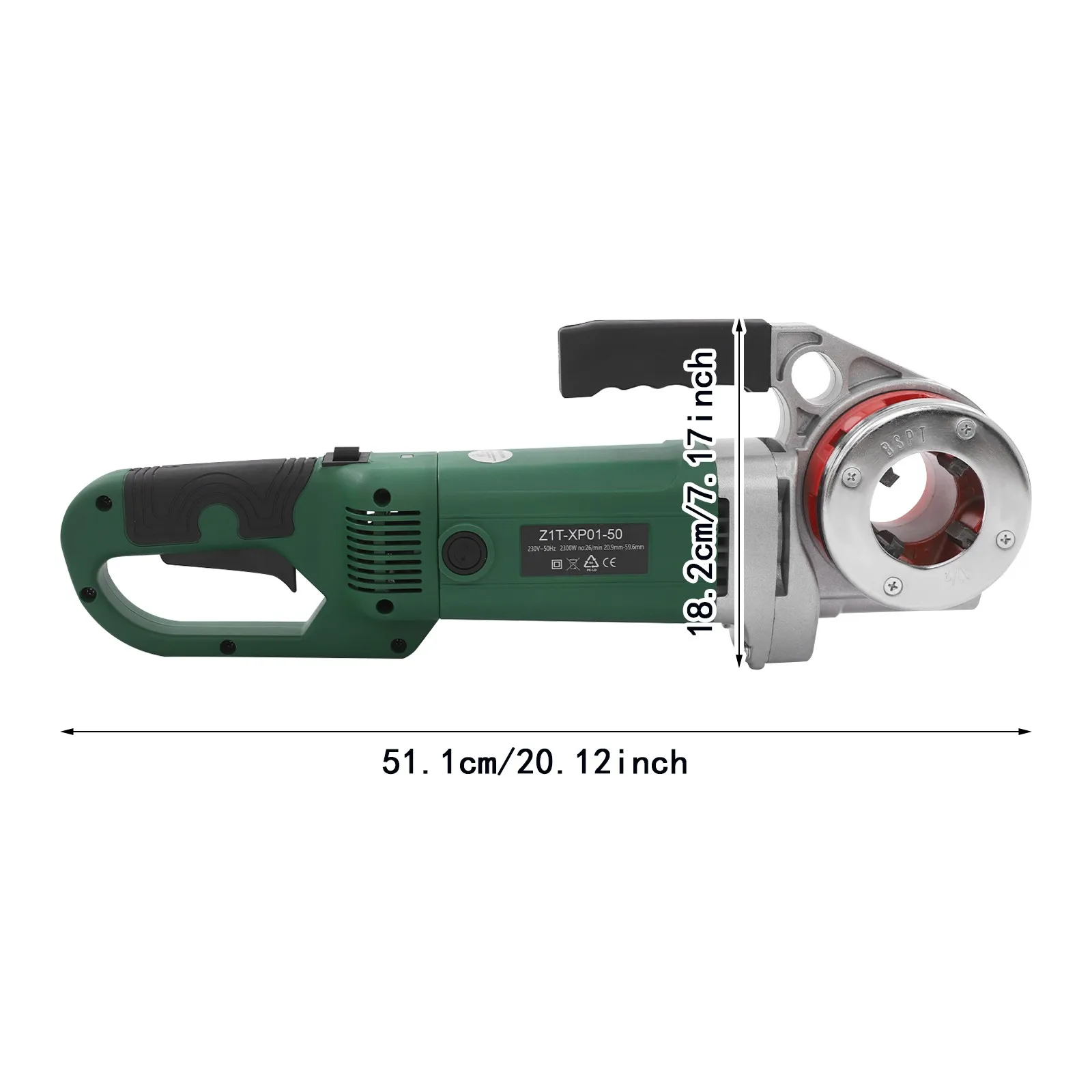 Image 4: Taraudeuse électrique robuste 2300W 26RPM pour la plomberie, le chauffage, les conduites électriques et les chantiers de construction
