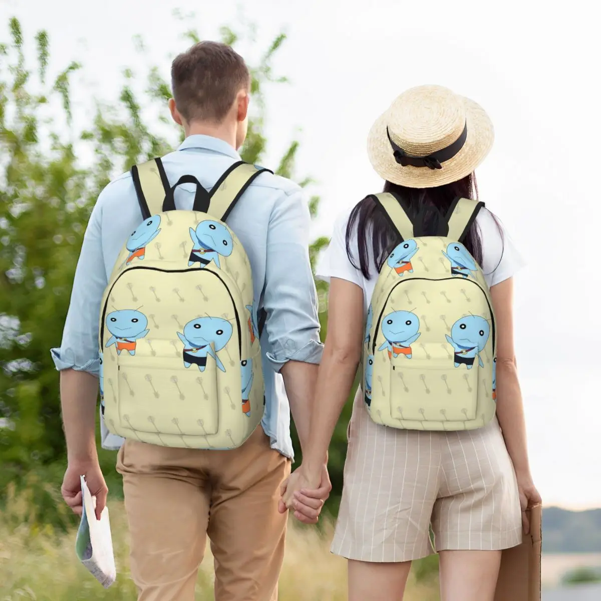 Gemini V Fairy Tail Student Backpack School Bag Hiking Travel Daypack for Boys Girls Bookbag Shoulder Bags