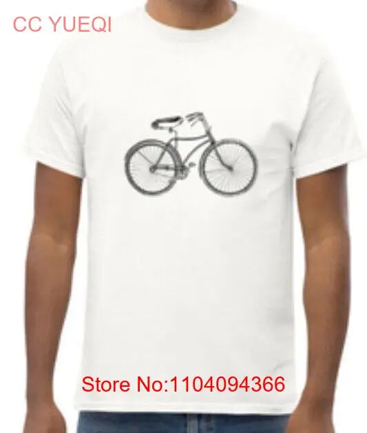 الحد الأدنى خمر دراجة الرسم تي شيرت