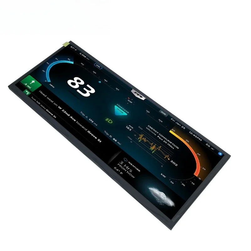 12.3 بوصة 1920*720 عالية الوضوح IPS شاشة LCD LVDS سيارة الملاحة آلة الإعلان خزانة المفاتيح الذكية