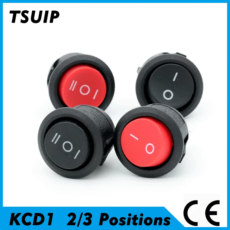 Przełącznik 3-pinowy 2 Rocker 220V 220 Transfer Power 230V Dc 5V 12V 24V Small 10A Rocket Black Red Swich Swicht Swith Svitch Way Gear