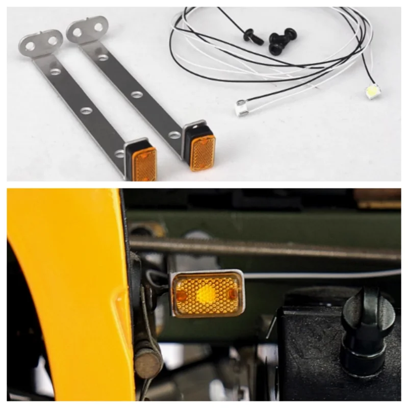 LESU 1/14 tractor truck dump truck universal side width indicator light warning light LED light S-1256