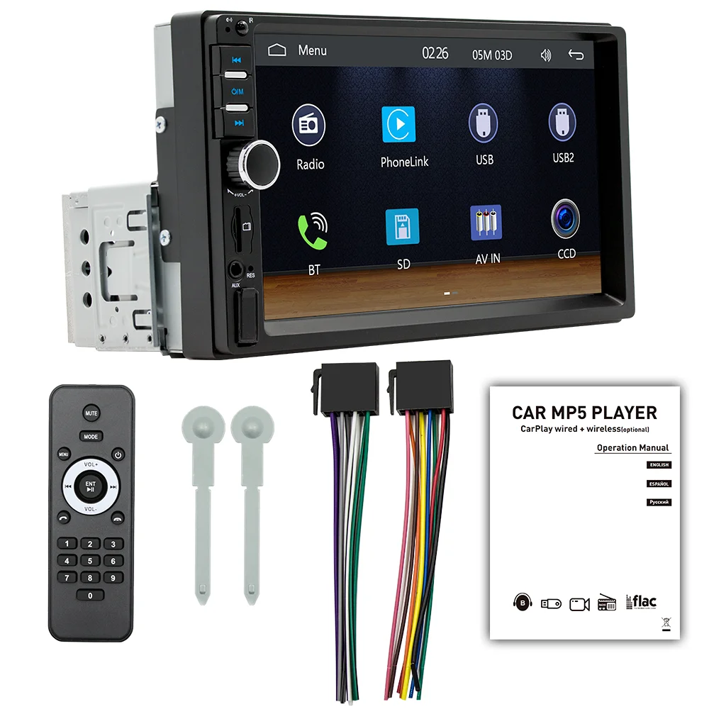 7 ''Carplay Android Auto プレーヤー デュアル USB 容量性スクリーン