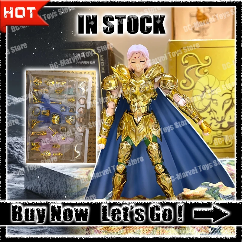 New Cs Model Saint Seiya Myth Cloth Ex Aries Mu Metal Corner With Shion Head Knights Of The Zodiac Anime Action Figure Gift Toys