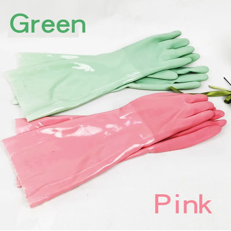 Thick Keep Warm Kitchen Tool Waterproof Dishwashing Latex Acid and Alkali Resistant Durable Household Dishwashing Rubber Gloves