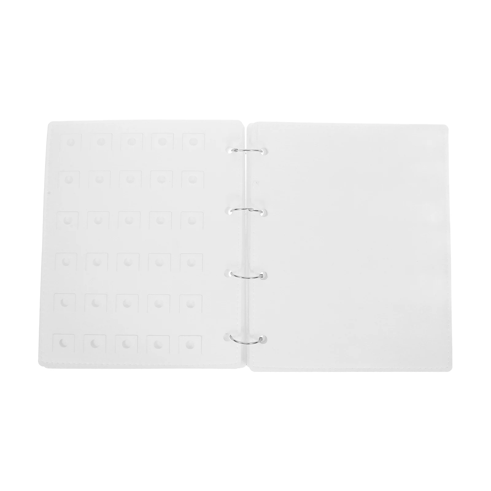 

Shoe Buckle Storage Book Felt Compact Jewelry Binder ganizer Display Board Collectors White Charm Holder Pin Collection Badge
