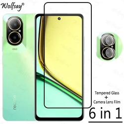 Full Cover Whole Glue Tempered Glass For Realme C67 Screen Protector For Realme C67 Camera Glass For Realme C67 Glass 6.72 inch