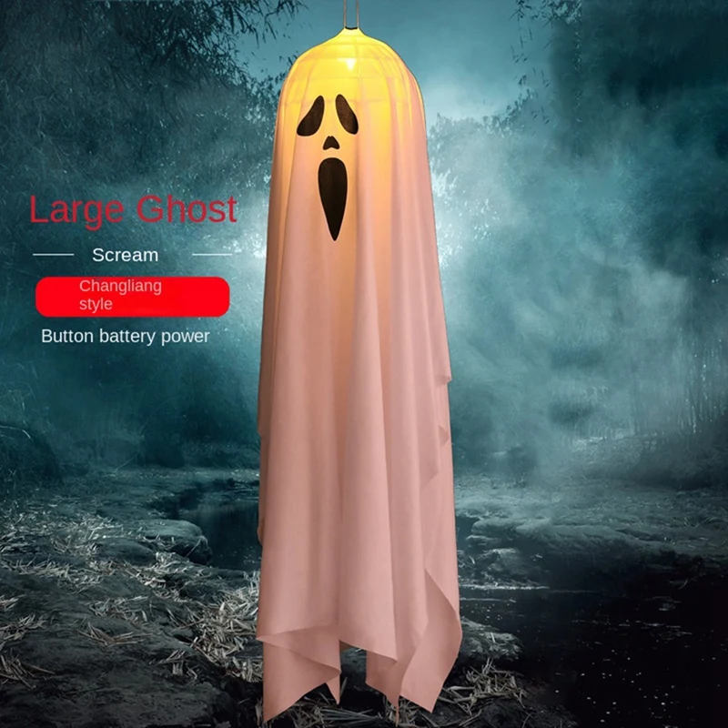 Halloween Ghost Lights, Halloween-decoraties. Buitendecoraties Hangende gloeiende geesten, schattige vliegende geesten