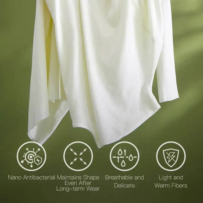 SUJIIN Bielizna Termiczna Plus Size Damska Bluzki na Jesień Zimę 2025 Długi Rękaw Kwadratowy Dekolt Oversize T-shirty Top Kobieta WC024A