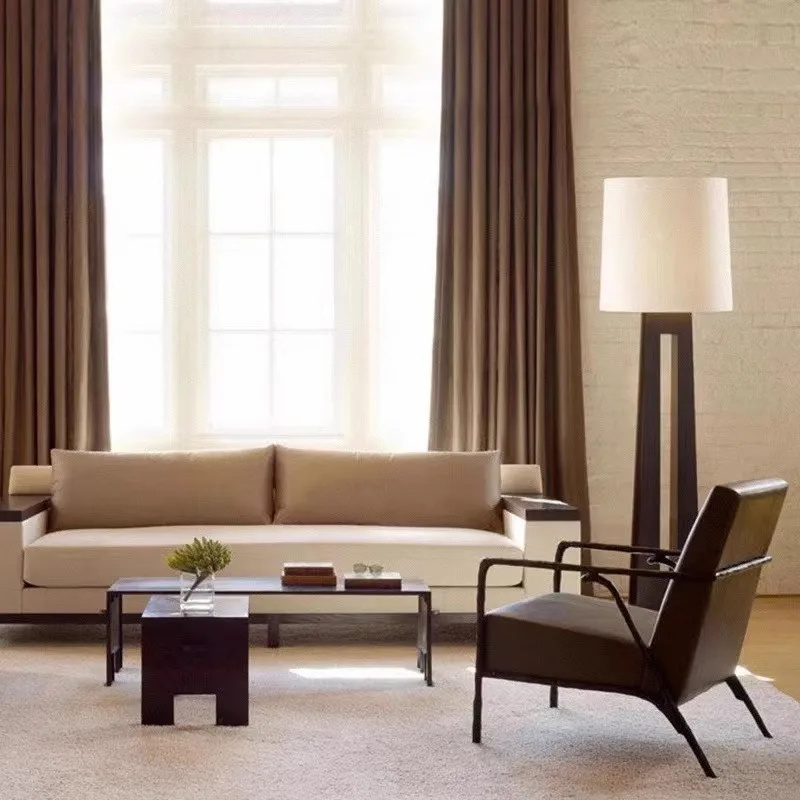 Modern Home Decor Minimalistische stoffen vloerlamp Geschikt voor woonkamers Slaapkamer Studeerkamer Standaardlamp Binnenverlichting Armaturen