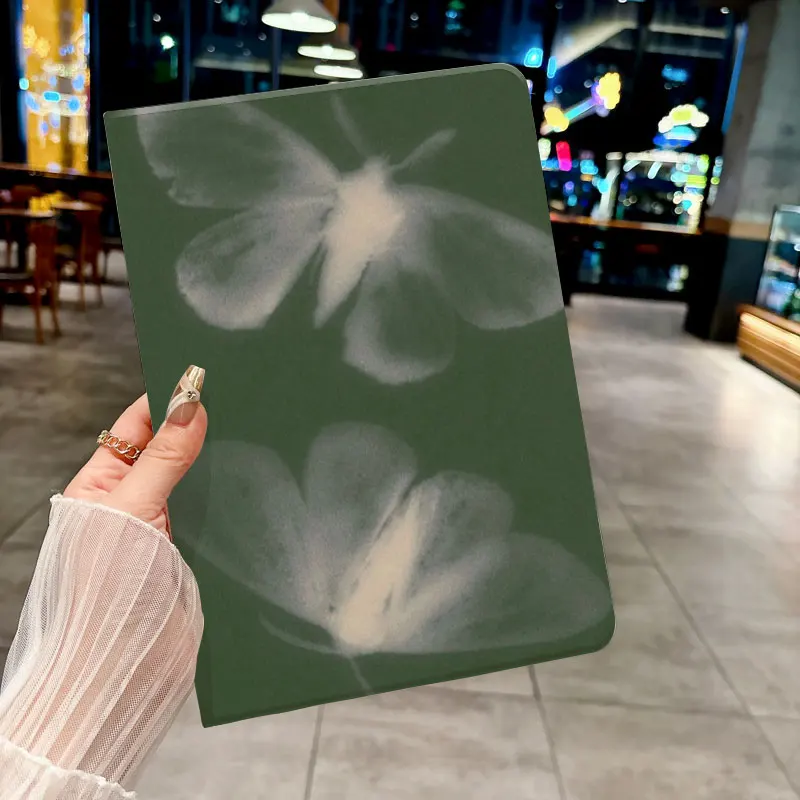 Butterfly shadow pattern case for iPad pro 10/11-Inch 2020/6th/7th /8th /Air 3rd/Air 4th/9th gen/Air 5th Gen 2022/Air 11