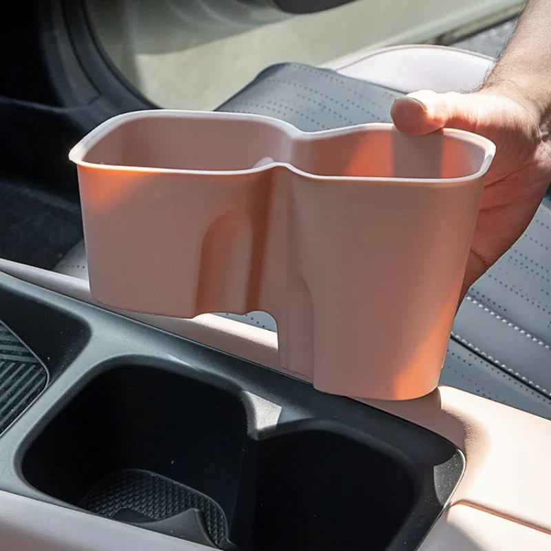 For BYD Seagull Car Water Cup Holder Storage Box Anti-slip Pad Fixed Beverage Holder Garbage Box Auto Interior Accessories