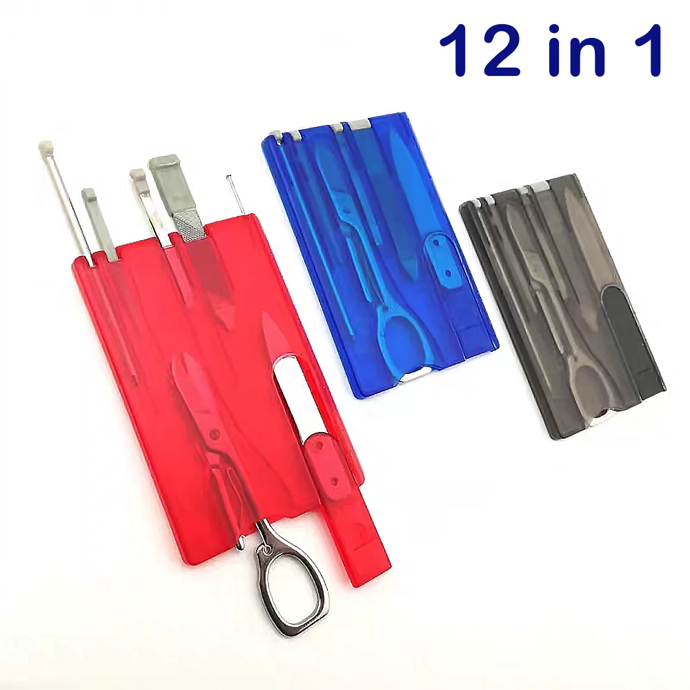 

9Pcs Portable Multifunction Tool Card Survival Pocket Knife Screwdriver Set Outdoor Camping Hiking Emergency Repair Gadget