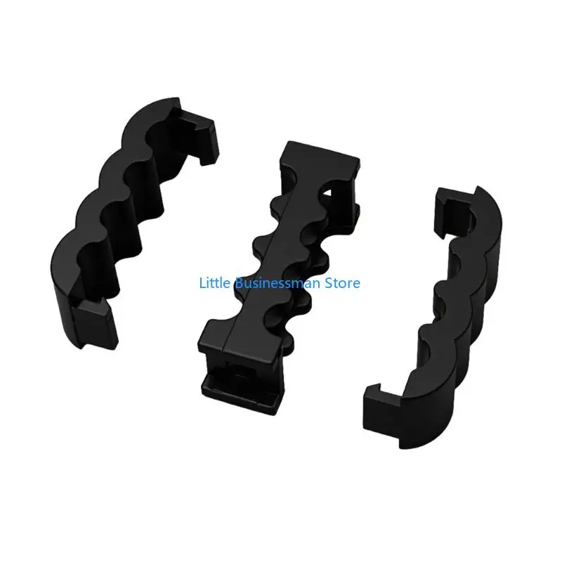 Set mit 8-poligen PC-Kabelführungsklammern, zusammensteckbaren Kabelführungshaltern aus ABS, 10er-Pack für saubereres – Detail 9