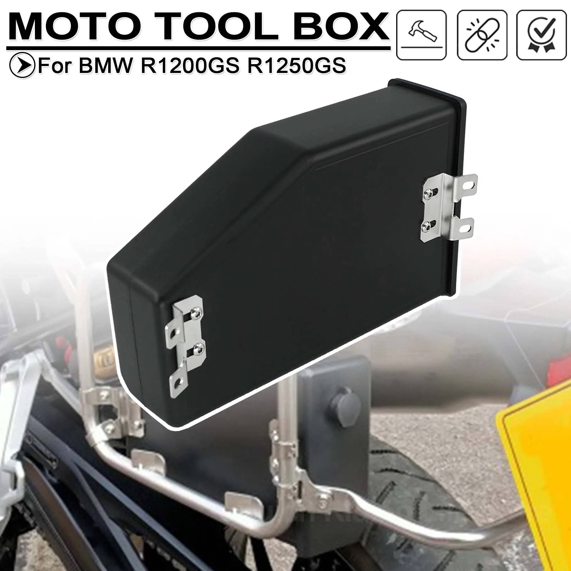 

Для мотоциклов BMW R1200GS, R1250GS ADV, LC, F850, 750 GS, TRK502 2013-2023: Пластиковый ящик для инструментов, декоративный кейс для хранения