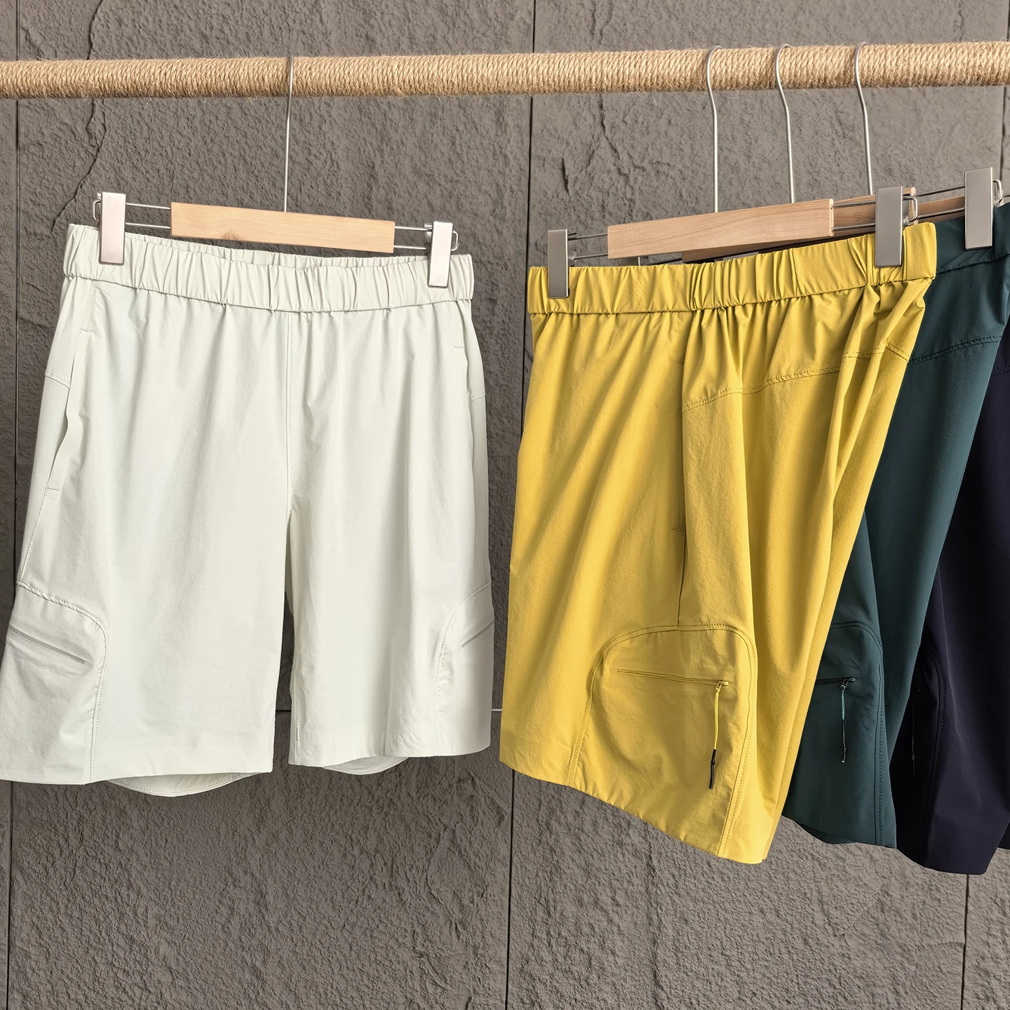 

Men's Outdoor Functional orts Qui Dry Breathable Elastic Sports Casual Five-Quarter Pants Summer Faion Urban Sle