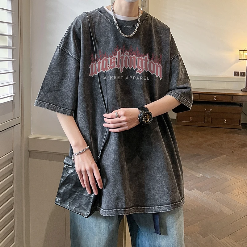 

Летняя универсальная футболка больших размеров - черный модный топ в готическом стиле для женщин, винтажная уличная одежда больших размеров, топ с короткими рукавами в стиле хип-хоп