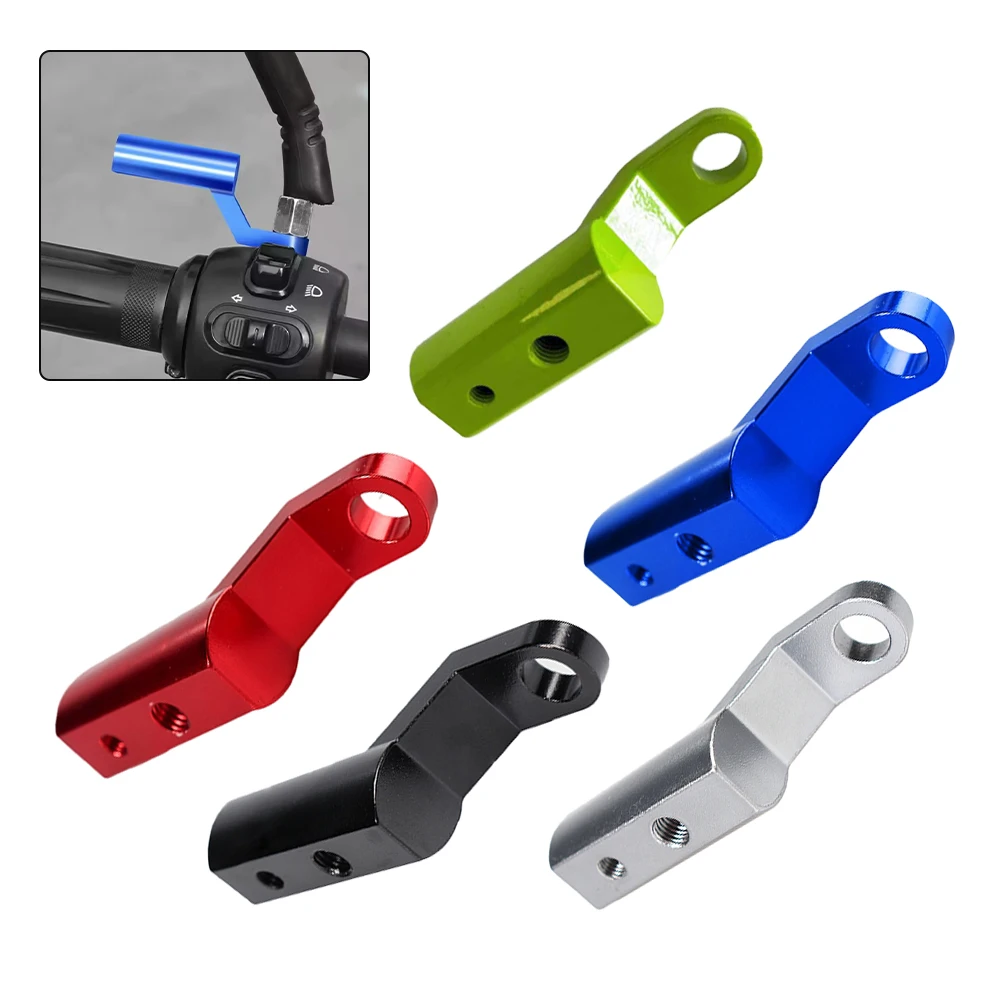 1pcs Motorcycle Rearview Mirror Extension Bracket Aluminum Alloy Adapter For Vehical Front Mirrors Lights Bracket Extender Part